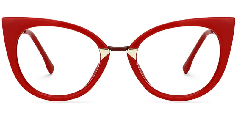 Jacqueline Cat Eye Red Glasses | Zeelool Glasses