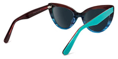Claudette Cat Eye Blue-Green Sunglasses | Zeelool Glasses