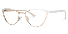 Sydney Cat Eye Gold Eyeglasses and Metal Frames