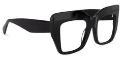 Charmaine Cateye Black Eyeglasses & Wide Frames