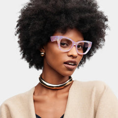 Skylar Purple Frame Glasses with Butterfly Frame Online | ZEELOOL