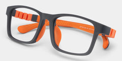 Kids Rectangle Black Amaker Frame Glasses | Zeelool
