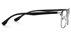 Eaddy Silver Eyeglasses with Rectangle Shape | Zeelool Optical