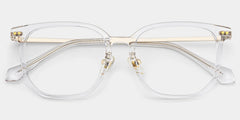 Eve Rectangle Thick Frame Glasses with Clear Color | ZEELOOL