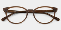 Allison Matte Brown Round Glasses for the Female | ZEELOOL