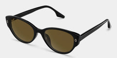 Livia black Frame Polarized Sunglasses with cat-eye Style Online | ZEELOOL
