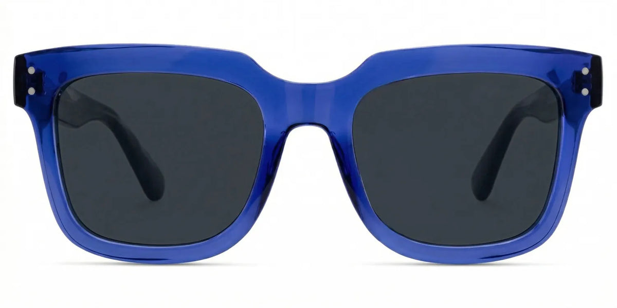 Square Spectacles For Men In Blue Color