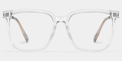 Thin Clear Frame Glasses With Square Shape