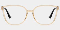 Annalisa Square Beige Thin Frame Glasses | Zeelool