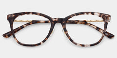 April Tortoise Frame Glasses with Cat eye Frame Online | ZEELOOL