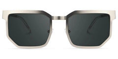 Barber Geometric Silver Sunglasses Frames