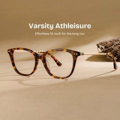 Finch Tortoise Rectangle Glasses | Retro Varsity Minimal