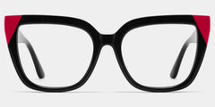Square Black Pink Eyeglasses- Mirta Acetate Frame Glasses