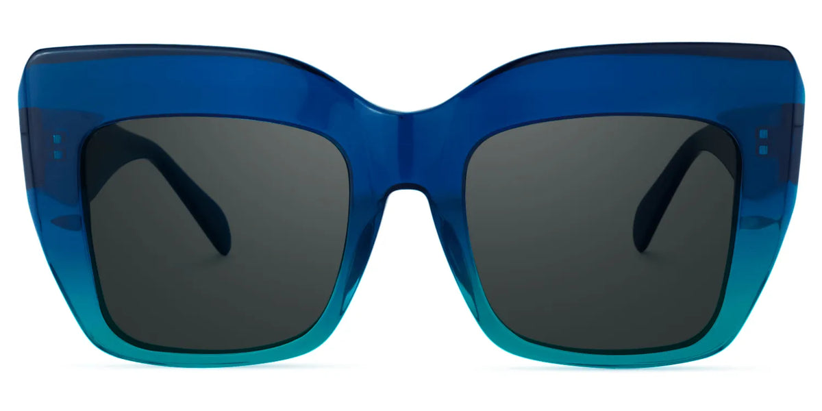 Charmaine Blue-Green Frame Sunglasses | Zeelool Optical