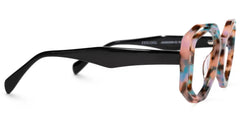 Bobbie Geometric Pink-Tortoise Eyeglasses & Frames