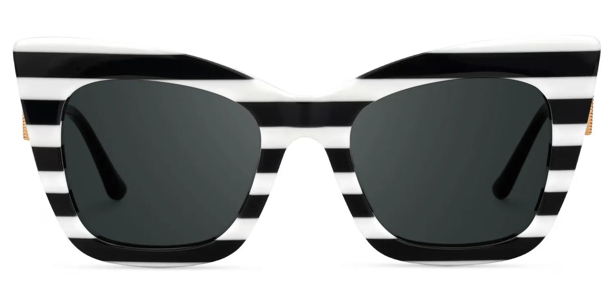 Cagle Designer Sunglasses in Cateye Clear Frame