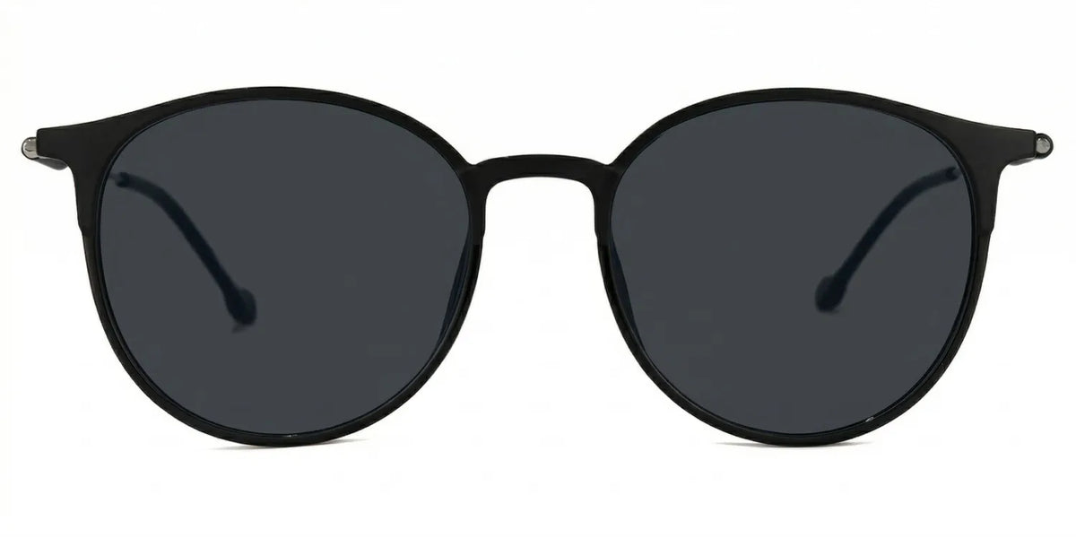 Gamble Round Black Glasses | Zeelool Glasses