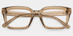Grover Rectangle Eyeglasses and Beige Color Frames