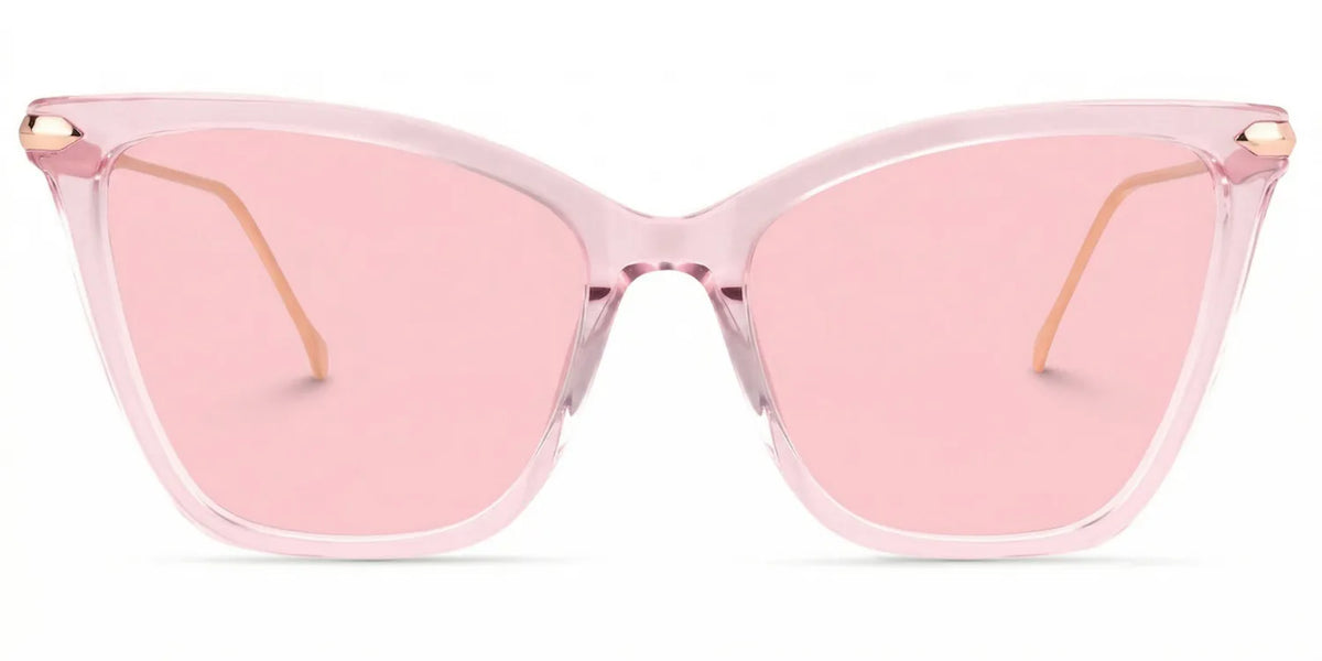 Hilary Butterfly Light Pink Transparent Eyeglasses