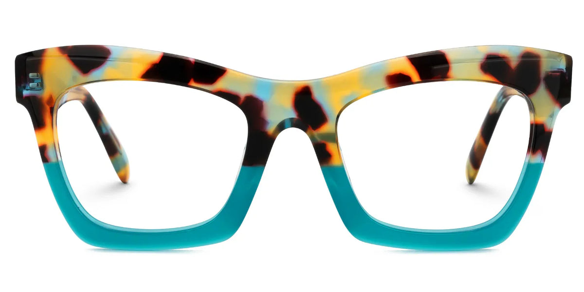 New Arrival Peacock-Blue Color for Benitez Frame Glasses | Zeelool