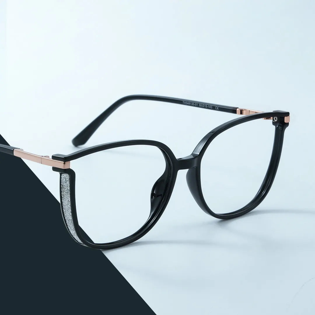 Rodz Square Black Frame Glasses with Prescription Lens