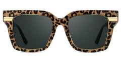 Taylor Square Savage Gold Leopard Pattern Frame Glasses for females