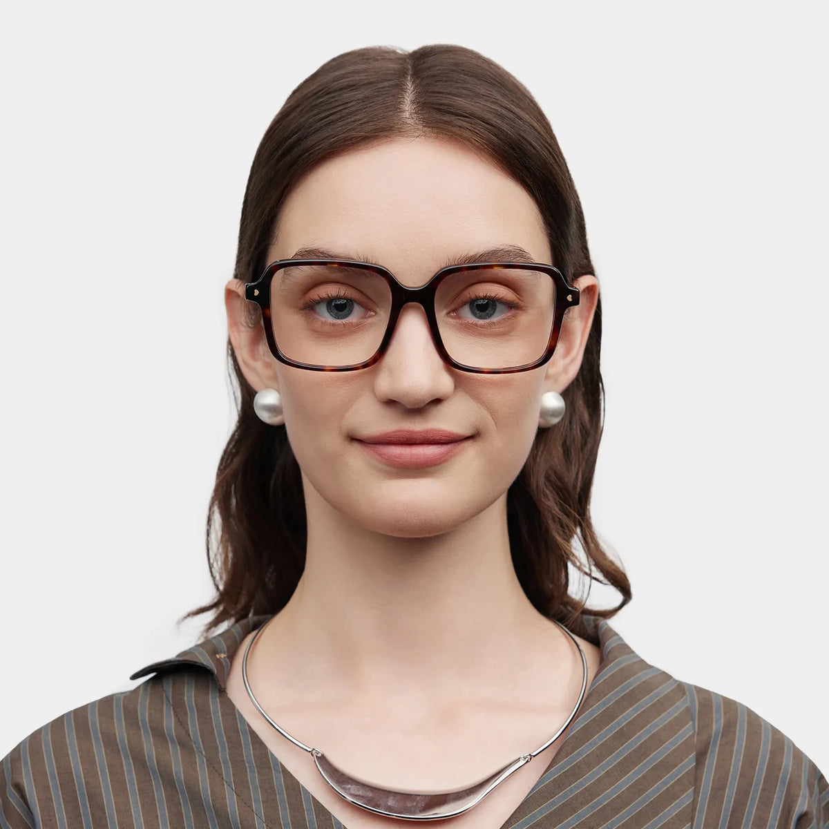 Talia Tortoise Frame Glasses with Square Frame Online | ZEELOOL