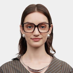 Talia Tortoise Frame Glasses with Square Frame Online | ZEELOOL