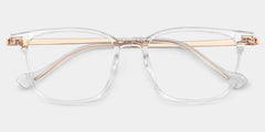 William Rectangle Transparent Glasses Frames for Men | ZEELOOL