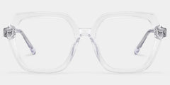 Devon Geometric Clear Hexagon Glasses for Women | ZEELOOL