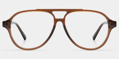 Drew Brown and Orange Aviator Glasses for Women | ZEELOOL