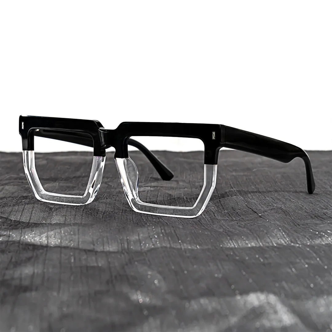 Rectangle Daniela Two-Tone Glasses deals -Zeelool Glasses