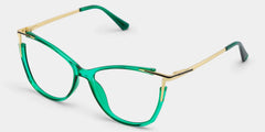 Cateye Yomary Green Eyeglasses and Glasses Frames Deals