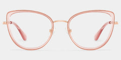Celine Clear Pink Cat-eye Eyeglass Frames with Bling for Ladies