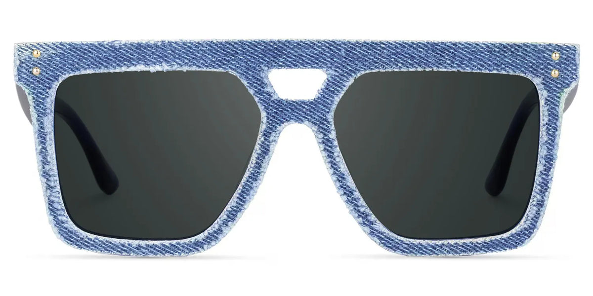 Rubin Denim Glasses, Blue Jean Frame Sunglasses