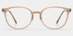 Amanda Ultra Lightweight Eyeglasses in Beige Frames | ZEELOOL