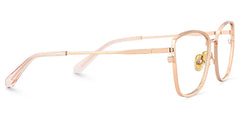 Ronan Eyeglasses in Rectangle Rose Gold Frame | Zeelool