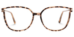 Rodz Pale Tortoiseshell Glasses with Square Thin frame