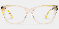 Maple Yellow Butterfly Eyeglasses with Flowers on Them | ZEELOOL
