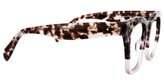 Rectangle Tandy Light Tortoise Frame Glasses | Zeelool