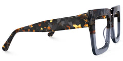 Brandon Square Gray Glasses with Two-Tone Frames
