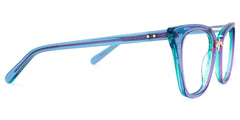Martha Cat Eye Light-Blue Glasses | Zeelool Glasses