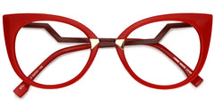 Jacqueline Cat Eye Red Glasses | Zeelool Glasses