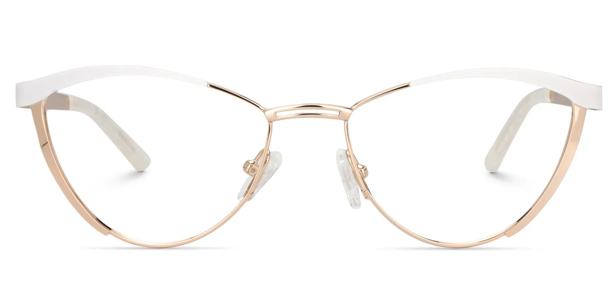 Sydney Cat Eye Gold Eyeglasses and Metal Frames