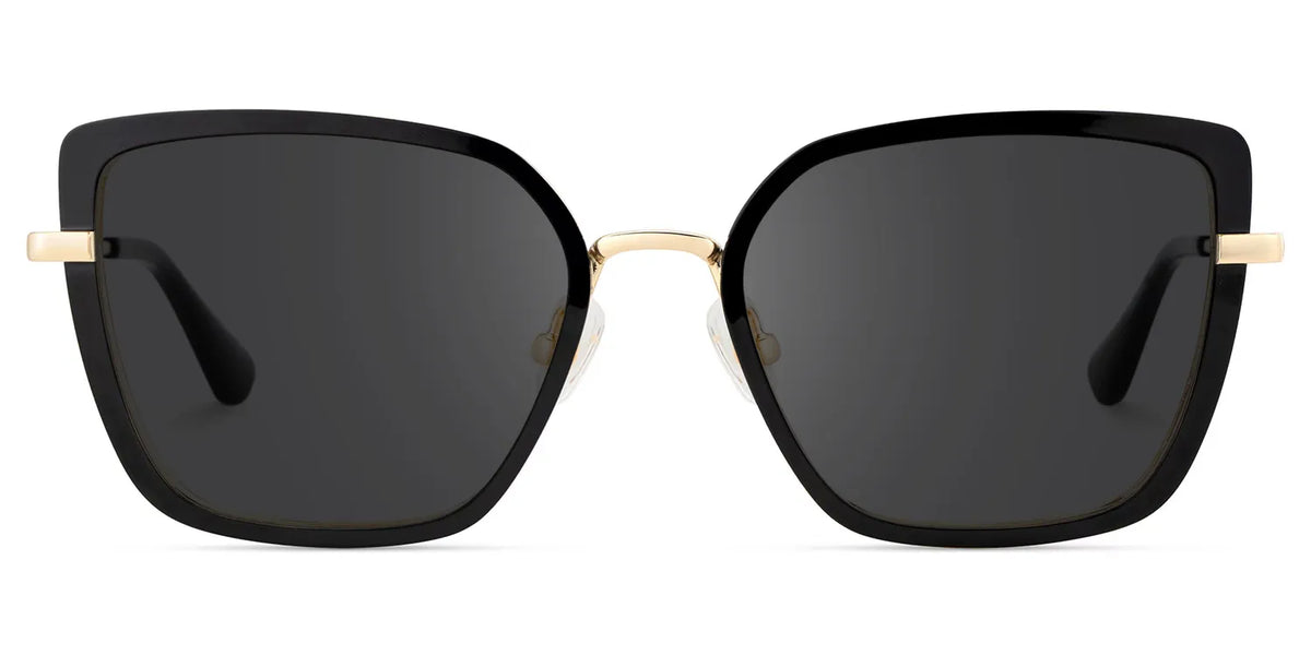 Square Black Eyeglasses- Max Metal Frame Glasses