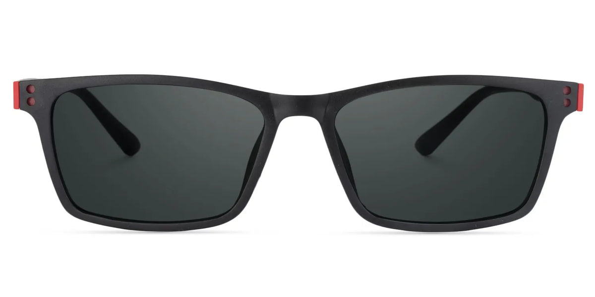 Cheche Rectangle Black Sunglasses for Women and Men