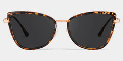 Cat eye Tortoise Eyeglasses- Sloane Mixed Frame Glasses