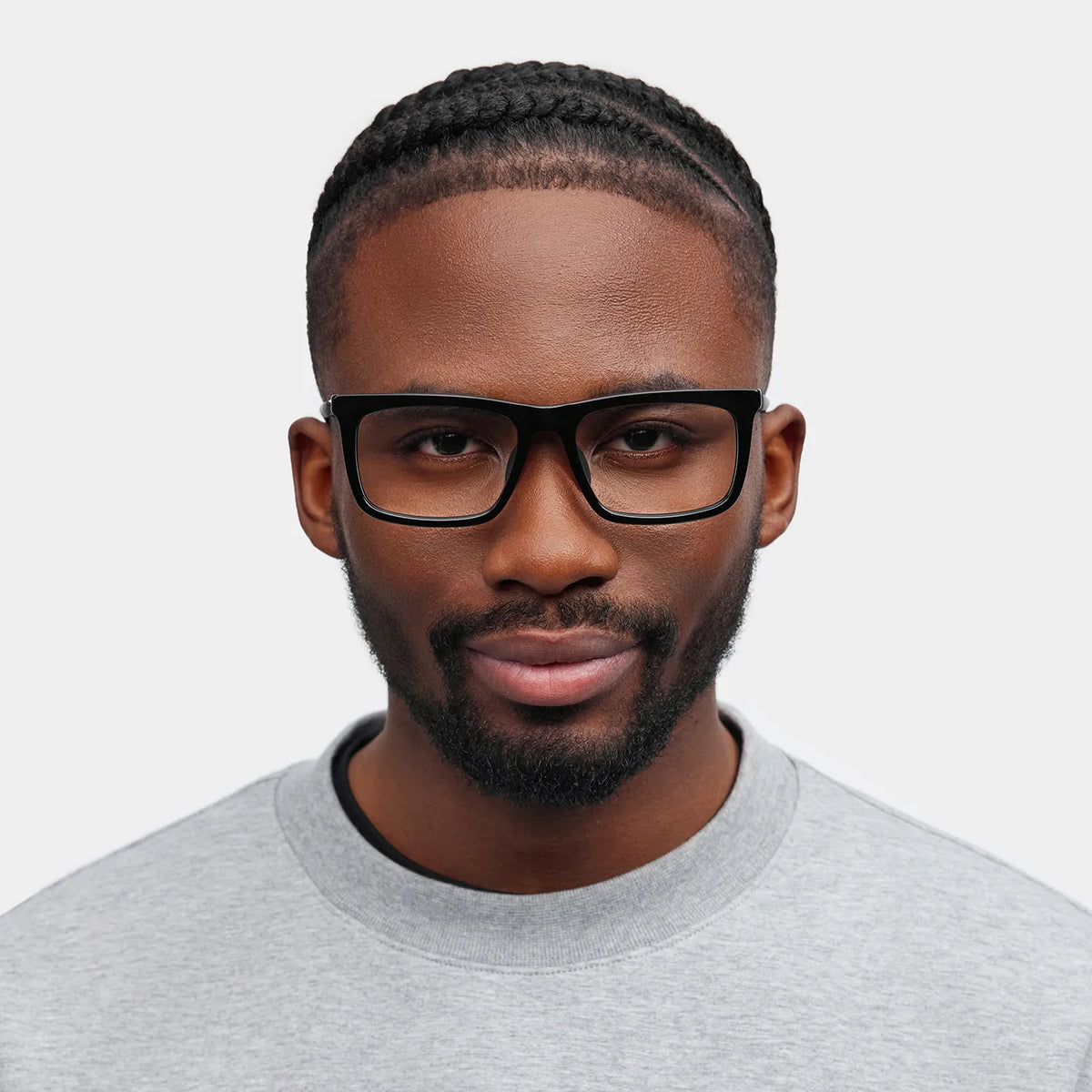 Ease Black Frame Glasses with Rectangle Frame Online | ZEELOOL