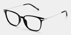 Florence Matte Black Rectangle Glasses with Lightest TR frame | ZEELOOL