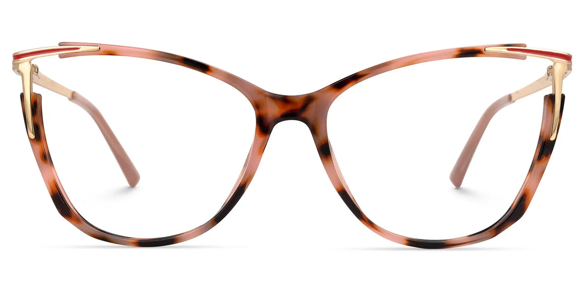 Cateye Yomary Pink and Tortoise Shell Glasses | Zeelool
